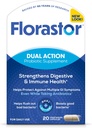 Probiotiques Florastor pour la santé digestive et immunitaire, 20 Capsules, Probiotiques pour les femmes et les hommes, 1 Probiotique dans le monde entier, Flush Out Bad Bactéria & Boost The Good avec notre souche Saccharomyces boulardii