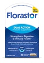 Probiotiques Florastor pour la santé digestive et immunitaire, 20 Capsules, Probiotiques pour les femmes et les hommes, 1 Probiotique dans le monde entier, Flush Out Bad Bactéria & Boost The Good avec notre souche Saccharomyces boulardii
