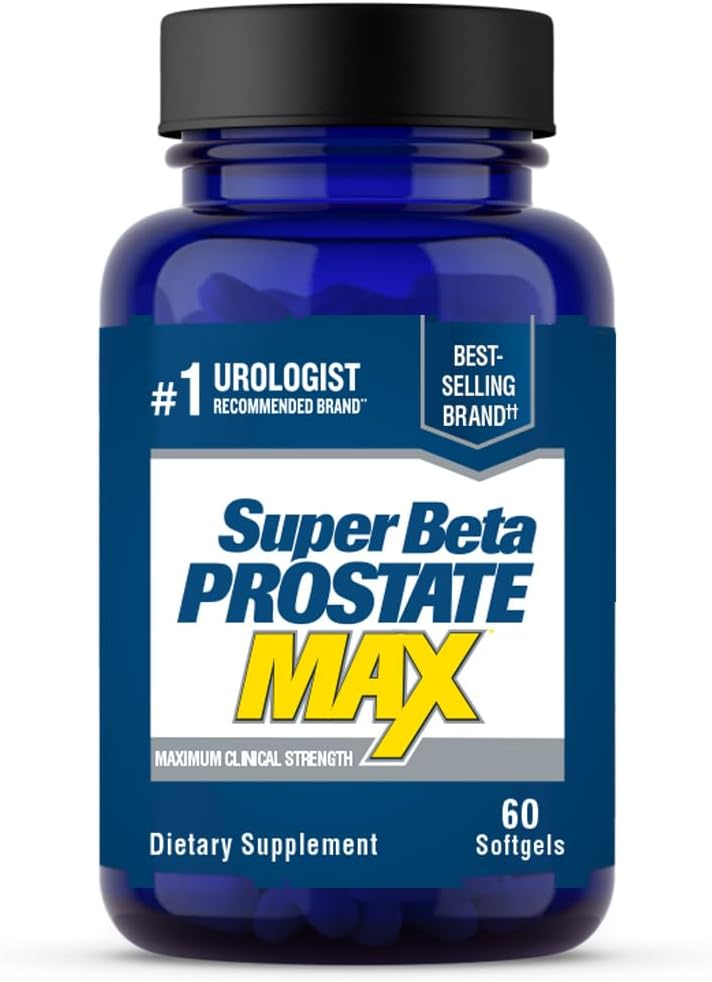 SUPER BETA PROSTATE Max - Supplément de soutien prostate de Saw Palmetto avancé pour la santé des hommes, 60ct