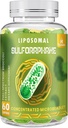 800 MG Sulforaphane liposomique, puissant double-livraison pour l'absorption maximale et la puissance, extrait de brocoli à plein spectre, antioxydant et supplément hépatique, 60 Softgels