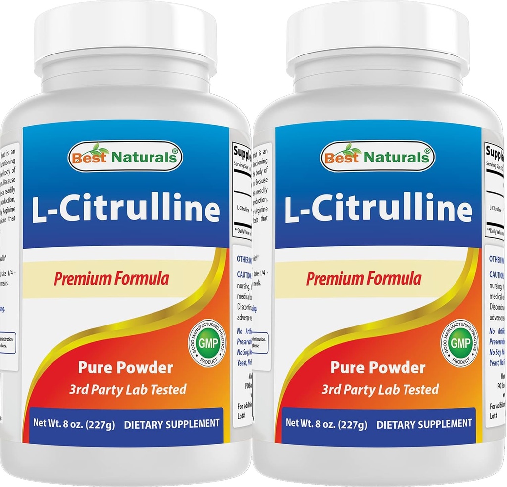 Meilleurs naturels L-Citrulline poudre 8 OZ (8 OZ (paquet de 2))