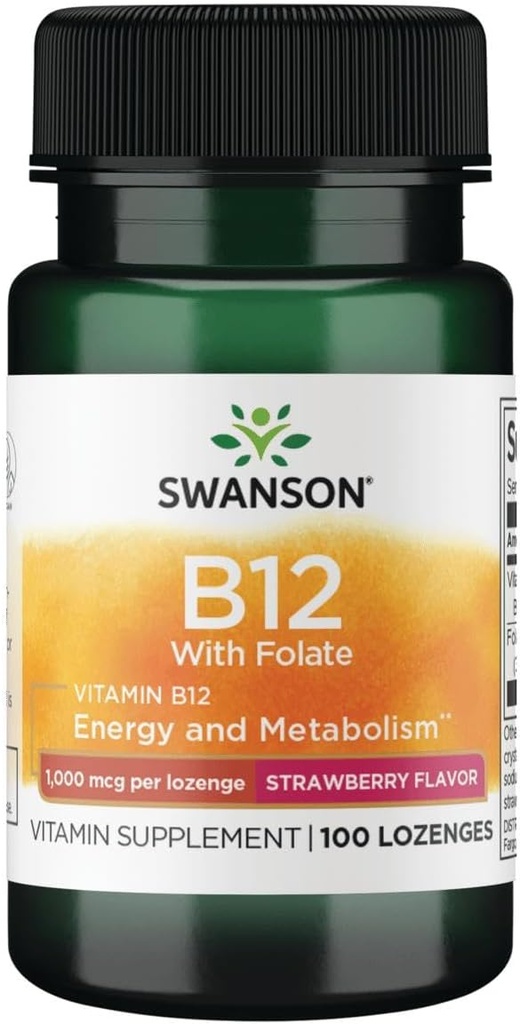 Swanson Vitamine B-12 Lozenges 1000 mcg 100 Lozenges