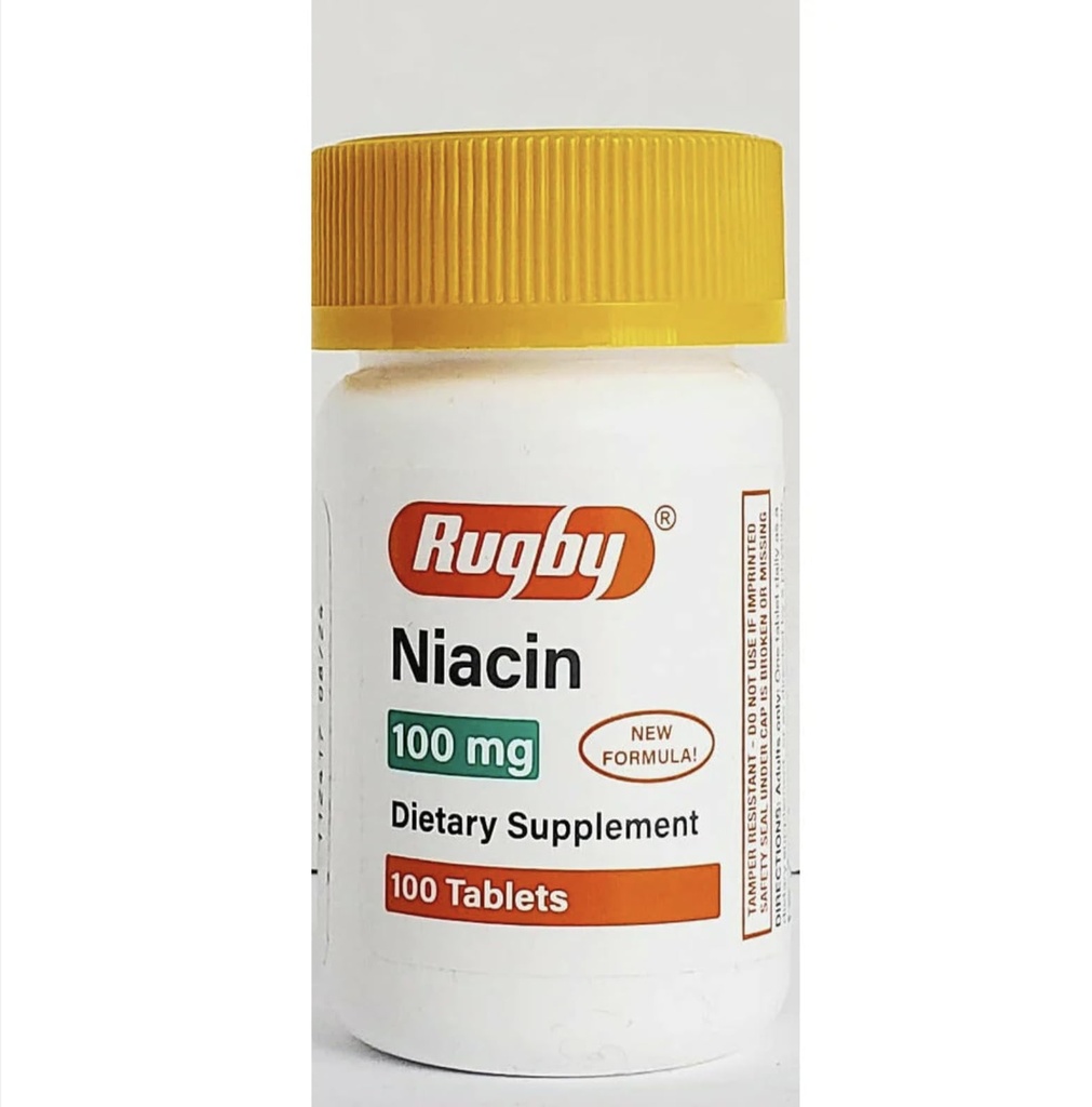 Pack spécial de 5 -NIACIN TAB 100MG Rugby 100TB Watson Labs, INC (PSI) NO Post