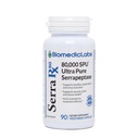 Serra-RX 80 000 SPU Serrapeptase - Enzyme protéolytique systémique résistant à l'acide, non-OGM, sans gluten, végétalien, soutient la santé des sinus et des poumons, 90 gélules