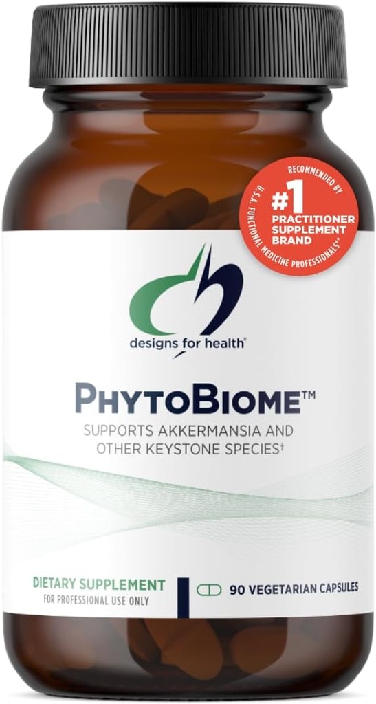 Designs for Health PhytoBiome - Polyphenols Supplement Gut Microbiome Support - Traditional Prebiotic Alternative to Support Overall Gut Health - Digestion Supplement (90 Capsules)