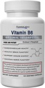 Superior Labs Vitamine B6 50mg, Supplément pur non-OGM, Absorption élevée, soutient le système immunitaire et nerveux, la fonction cérébrale, le métabolisme et la santé cardiaque, essentiel pour la production d'hémoglobine, 120 capsules de vég.