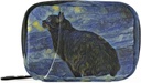 Naanle Van Gogh Galaxy Cat Pill Box 7 Day Pill Case Travel Pill Organizer Bag avec zipper Portable Weekly Case Taille compacte pour le support de supplément de vitamine