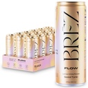 BREZ FLOW Lion, 18-Pack, Non-Infusé, Adaptogènes, Soulagement, Élevage, et social, Lemon Sparkling Elderflower Tonic 12 Fl oz