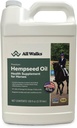 Toutes les promenades Huile de chanvre, 1 Gallon, Supplément santé pour chevaux, Soutien pour une peau saine et bien conditionnée