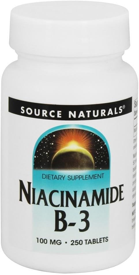 Source Naturals Niacinamide B-3 100mg Soutien métabolique - 250 comprimés
