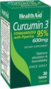 Complexe de Curcumine 600 mg, 30-Count, extrait de curcuma avec biopérine pour absorption accrue, 95% Curcuminoides, supplément quotidien de soutien articulaire et immunitaire
