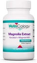 Nutricologie Supplément extrait de Magnolia - Stress & Sleep Support, Magnolia Bark, Honokiol, Magnolol, Cortisol Manager, Capsules végétariennes - 120 Compte