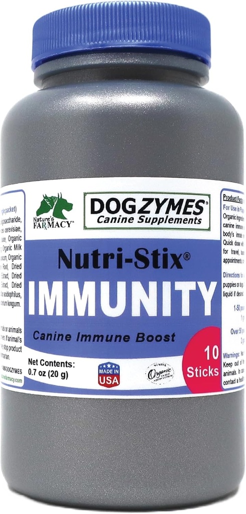 DOGZYMES 10 Comte Nutri-Stix Supplément nutritionnel pour animaux de compagnie