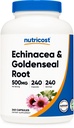 Nutricost Echinacea & Goldenseal Root, 500mg, 240 Capsules - Bouchons végétariens, non OGM, sans gluten
