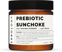 Erbologie Poudre de sunchoke biologique 2,1 oz - 30 portions - 50% fibre d'inuline prébiotique - soutient la santé des gourdes et favorise divers microbiome - aliment de bonnes bactéries - végétalien - sans gluten - sans OGM