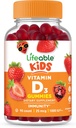 Enfants Lifeable Vitamine D Gummies (Vitamine D3 1000iu) Grande dégustation Vitamine D3 Gummies (Vitamine D3) Vitamine pour les os sains forts et le soutien immunitaire (Vitamine D pour les enfants, les garçons, les filles) 90 Gummies