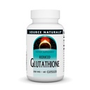 Source Naturals Glutathion, Supplément pour le soutien du foie*, 250mg - 60 Capsules