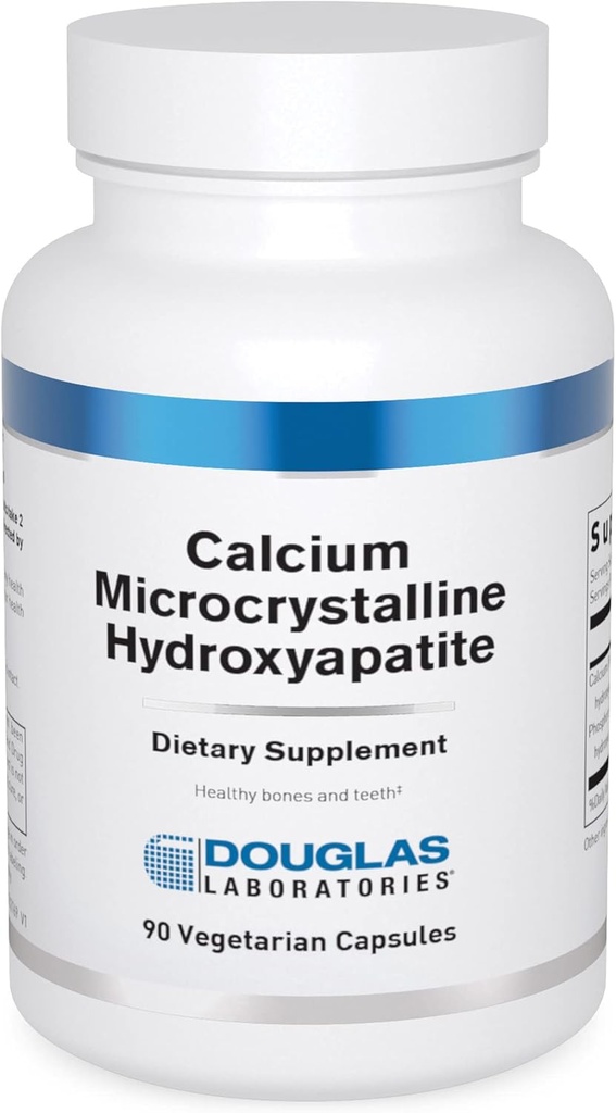 Douglas Laboratories Calcium Microcristallin Hydroxyapatite - Soutien de la santé des dents et des os* - avec le calcium et le phosphore Micronutriments - Suppléments alimentaires - 90 comprimés