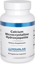 Douglas Laboratories Calcium Microcristallin Hydroxyapatite - Soutien de la santé des dents et des os* - avec le calcium et le phosphore Micronutriments - Suppléments alimentaires - 90 comprimés