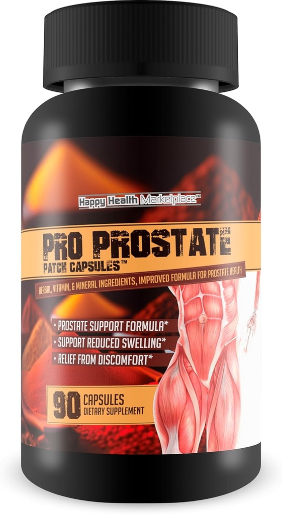 Pro Prostate Patch Capsules - Notre meilleur supplément prostate naturel - Suppléments prostate naturels pour les hommes - Prostate Healers naturels - Remèdes prostate naturels - Supplément de soutien prostate naturel