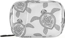 Naanle Black and White Turtle Pill Box 7 Day Case Travel Organizer Bag avec zipper Portable Weekly Case Taille compacte pour support de supplément de vitamine Accueil