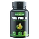 Supplément Pine Pollen wtih Ginger Racine et vitamine C, 99% Cracked Cell Wall,120 Capsules de Veggie,Focus&Immune Améliorer pour les femmes et les hommes