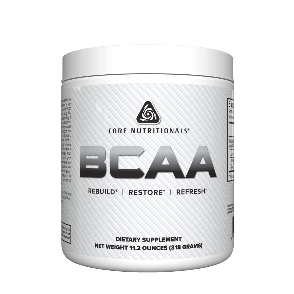 Noyaux nutritionnels BCAA Poudre: 1:1 Acides aminés ramifiés pour la récupération: 5g Servants (non aromatisés)