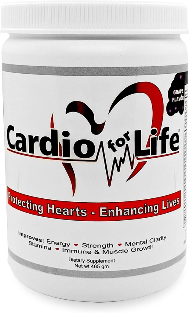 CardioForLife - 16 oz. Poudre avec AstraGin - Saveur de raisin