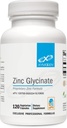 Suppléments glycinés au zinc chélaté de XYMOGEN - 20 mg de chélate de bisglycinate de zinc pour absorption accrue - Supplément minéral pour support reproductif + immunitaire (120 capsules véganes)