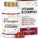 SIGNIFY NATURE VitaBComplexe avec Vitamine C et E, Vitamines complexes B pour les femmes et les hommes, Suppléments BComplex, VIT B1, B2, B3, B5, B6, B8, B9, B12, Super B Softgels - 60 CT