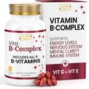 SIGNIFY NATURE VitaBComplexe avec vitamine C et E, B vitamines complexes pour les femmes et les hommes, BComplex suppléments, VIT B1, B2, B3, B5, B6, B8, B9, B12, Super B Softgels - 60 CT