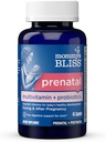 Multivitamine prénatale + probiotique pour les femmes avec l'acide folique, soutient le développement du bébé et la digestion de maman avec le zinc, la vitamine B6 et B12, le gingembre et la choline, végétalien et sans gluten (45 portions)