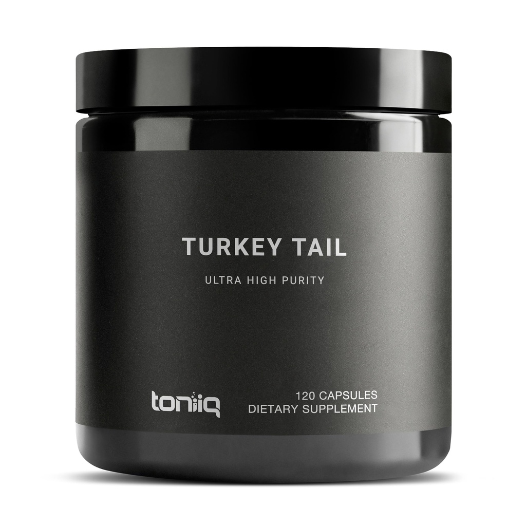 Dind Tail Mushroom Capsules - Extrait ultra-haute puissance 10:1 avec 30% Beta Glucans - hautement concentré - Laboratoire tiers testé - 120 Capsules