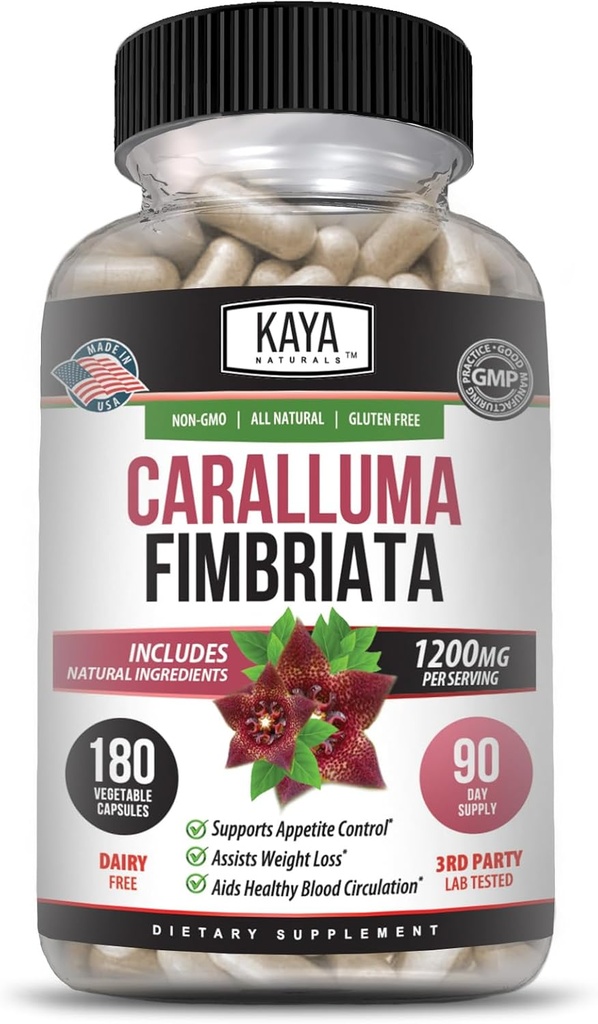 Kaya Naturals - Caralluma Fimbriata 1200mg High Potency Supplement (en anglais seulement)