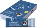 Fx Yes Whey Bar - 15g Whey Protein Bar avec de la créatine pour soutenir les muscles, l'énergie et les performances de pointe - 1g de sucre + 4g de glucides nets - Lait d'avoine au chocolat sans soja Crisp Flavor Protein Snack (12 bars)