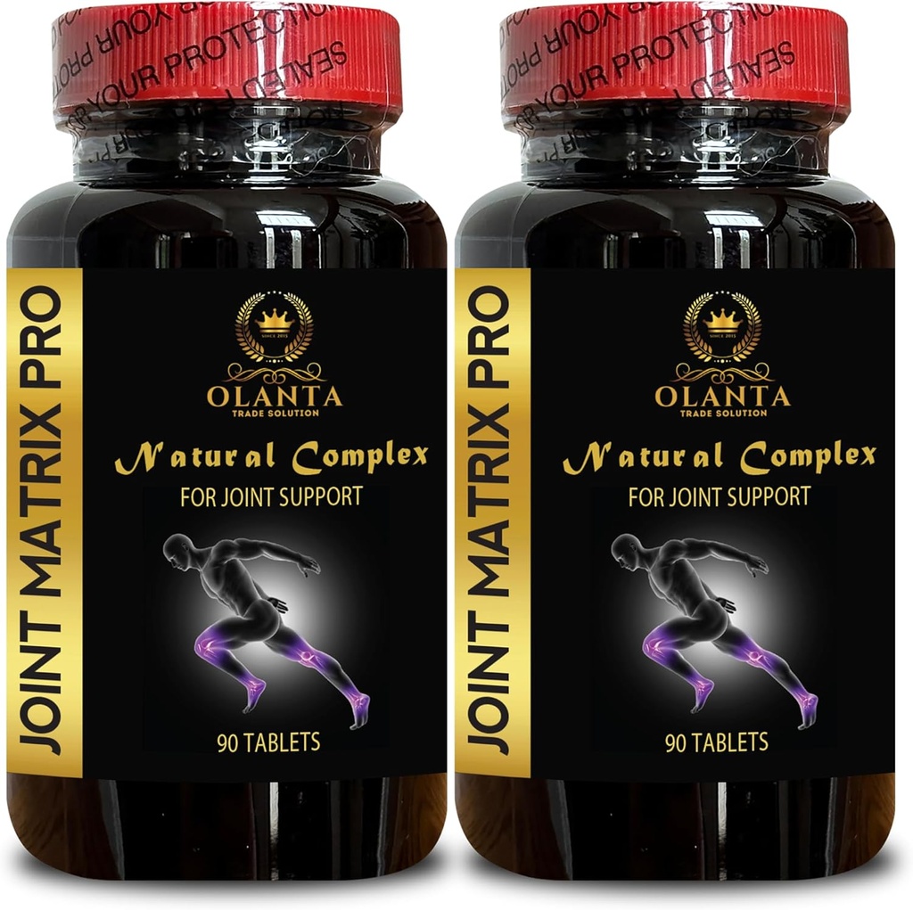 Complexe Matrice Conjointe PRO - Supporte les articulations, les genoux, le cartilage pour les hommes et les femmes, la glucosamine naturelle Chondroïtine avec MSM - Hip & Joint - 2 bouteilles