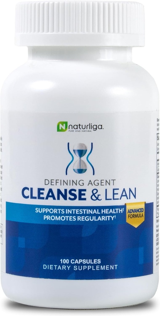 Max Muscle Naturaliga Cleanse and Lean Defining Agent Herbal Cleanse for Regularity w/Natural Detoxifiant Ingredients for Gut Health Colon Detox Health and Bloating, 100 Ct (paquet de 1)