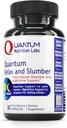 Quantum Nutrition Labs Quantum Relax and Slumber - Supplément Sommeil avec Magnésium Malate & L-Theanine, Complexe Naturel Calme avec Baume de Citron et Root Valérien pour Femmes & Hommes - 90 Capsules