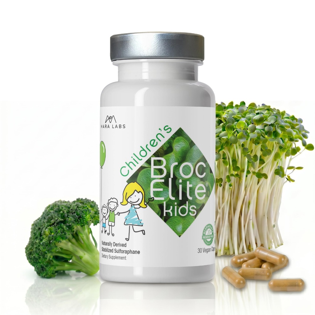 Mara Labs Kids.com Supplément de brocoli avec extrait de sulfaphane naturellement stabilisé pour les enfants.