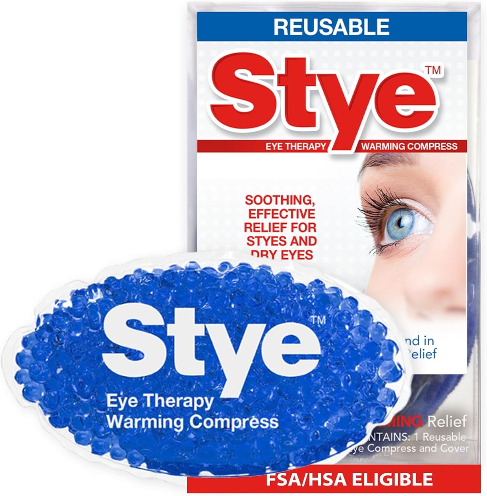 Stye Eye Therapy Reusable Warming Compress, Relief for Styes and Dry Eyes, Reusable