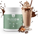 ÉquipeKeto C8 MCT Poudre d'huile –Chocolate Noisette Ketogénique MCT Cafe Creamer- Vegan-friendly, sans gluten et fait dans un GMP conforme, FDA Installation enregistrée- Parfait dans le thé au café et les protéines Shakes 270g