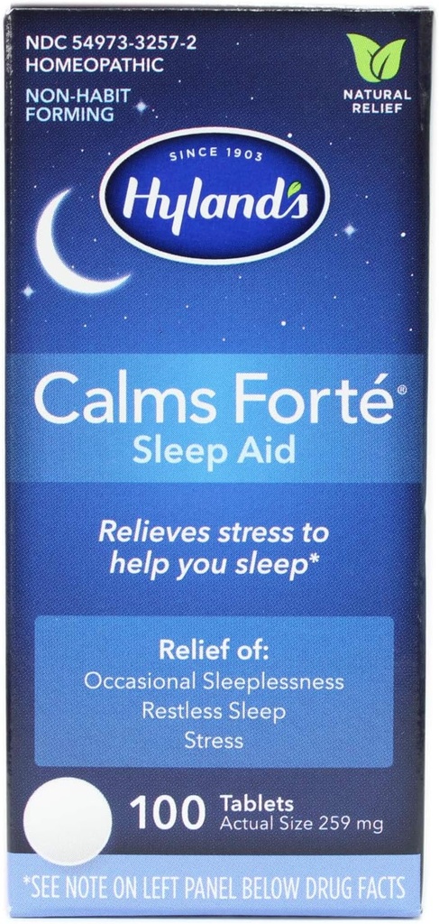Hyland's Calme Forte 100 onglets (paquet de 2)