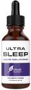 Ultra6 Nutrition gouttes de mélatonine avec racine valériane - supplément de sommeil de mélatonine liquide avec 5 HTP et fleur de passion - Un mélange d'aide au sommeil liquide pour les adultes