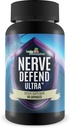 Nerve Defense Ultra - Supplément de soutien de la santé Nerve - Magnésium, Calcium, Vitamine D - Soutien Fonction et Circulation Nerve santé - Aide Soothe Nerve Disconfort dans les doigts, les mains, les orteils et les pieds