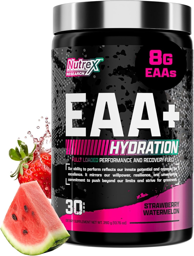Recherche sur le nutrex Hydratation de l'EAA : AAE + BCAA Poudre Récupération musculaire, Force, Bâtiment musculaire, Endurance : 8G Acides aminés essentiels + Electrolytes :
