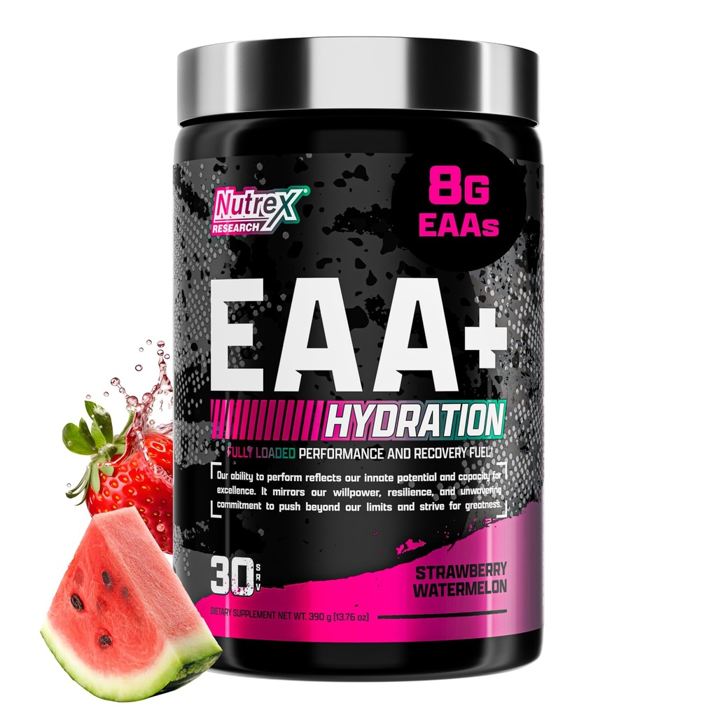 Recherche sur le nutrex Hydratation de l'EAA : AAE + BCAA Poudre Récupération musculaire, Force, Bâtiment musculaire, Endurance : 8G Acides aminés essentiels + Electrolytes :