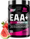 Nutrex Research EAA Hydration | EAAs + BCAA Powder | Muscle Recovery, Strength, Muscle Building, Endurance | 8G Essential Amino Acids + Electrolytes | Strawberry Watermelon 30 Serving