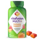 Vitafusion Multi+ Immune Support* – 2-en-1 Avantages et saveurs – Vitamines gommées adultes avec vitamine C, zinc, multivitamines quotidiennes, 90 Compte