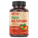 DEVA Multivitamine végétalienne et supplément minéral - Formule une fois par jour avec des verts - Vitamines A, C, D, E, B complexe, Formulation haute puissance pour la santé quotidienne et le mieux-être- 90 comprimés enduits, 1-paquet